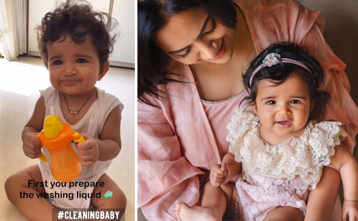 Sameera Reddy's Daughter Nyra Helps Her Mom With 'Saaf Safai' In This Adorable Video, WATCH