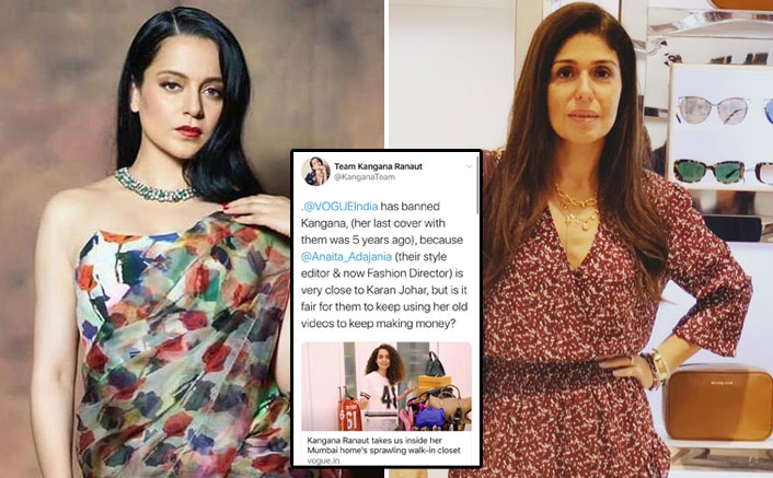 Kangana Ranaut EXPOSES Anaita Shroff Adajania Over Being Banned By Vogue: "She's Very Close To Karan Johar..."