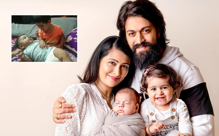KGF Star Yash's Daughter Ayra Babysitting Her Little Brother In This Adorable Video Is The Cutest Thing On Internet Today, WATCH