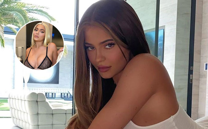 Kylie Jenner Poses In A Sultry Revealing Bra Leaving Us Jaw-Dropped But Is It Travis Scott In The Background?