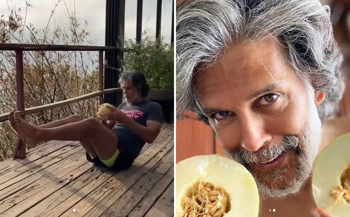 Milind Soman Uses Muskmelon As A Weight To Workout, What's Your Excuse?