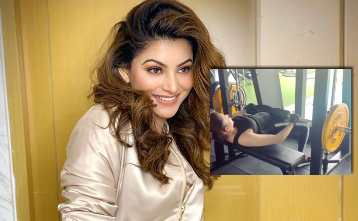 Urvashi Rautela works out with 80-kilo weights