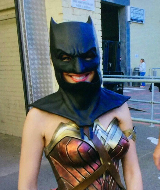 'Wonder Woman' Gal Gadot Wears Batman's Cowl Achieving The Superpower Of Being Always 'Super-Cute' 