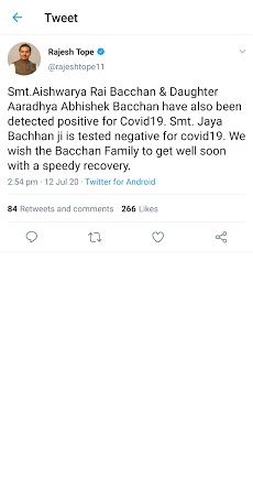 BREAKING! Aishwarya Rai & Daughter Aaradhya Bachchan Detected COVID-19 Positive; Jaya Bachchan Tests Negative