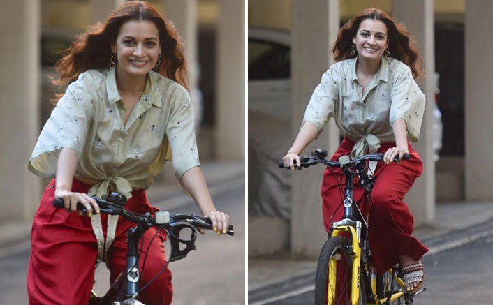 Dia Mirza Relives The Childhood Days, Looks Adorable As She Rides A Bicycle