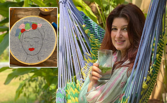 Twinkle Khanna Struggles Yet Tries Her Hand At Embroidery After 20 Years