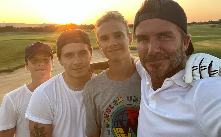 David Beckham Shares A Selfie With His Sons, Captions It “Nothing Like A Fathers Bond With His Sons”