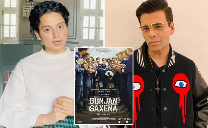 Kangana Ranaut targets Karan Johar, Gunjan Saxena film