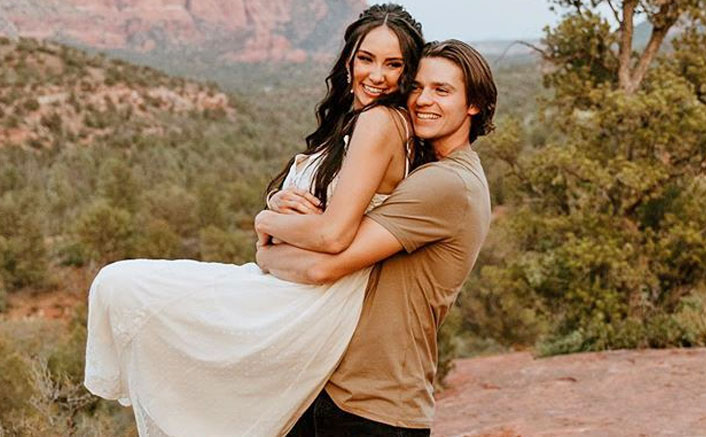 The Kissing Booths Joel Courtney Aka Lee Flynn Weds Mia Scholink And Their First Pictures Are