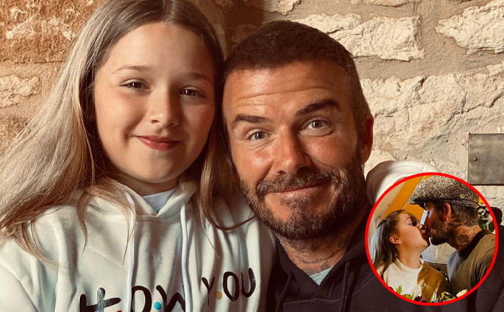 David Beckham Kisses Daughter Harper On The Lips, Supporters Ask...