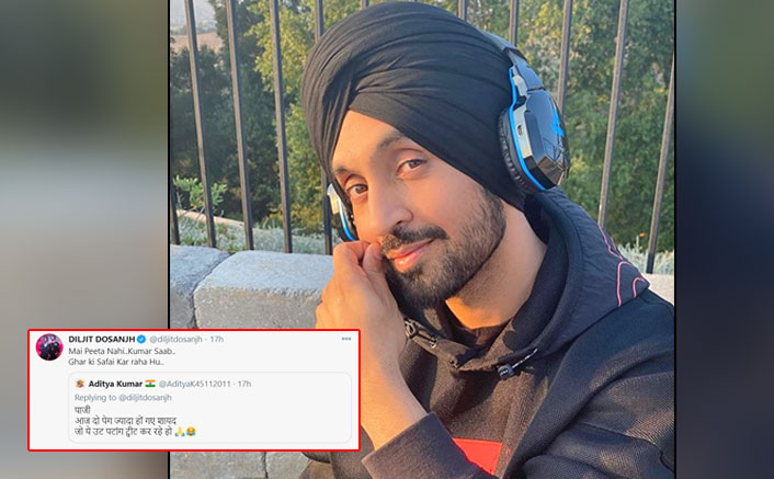 Diljit Dosanjh's hilarious response to a fan who asks if he's drunk