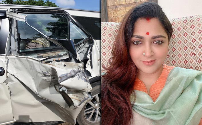 Khushbu Sundar Escapes Unhurt After Meetings With Accident On Her Way To Attend 'Vel Yatra'