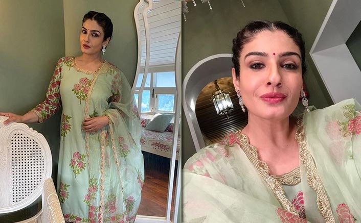 Raveena Tandon's Pre-Karwa Chauth Party Look Makes Us Wonder 'Has She Aged At All?'