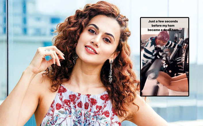 Taapsee undergoes intense hamstring exercises