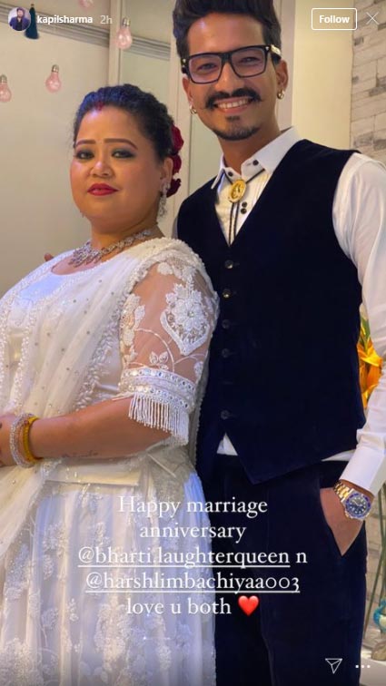 Bharti Singh & Haarsh Limbachiyaa Share Unseen Pictures On Their 3rd Wedding Anniversary; Kapil Sharma Wishes The Couple
