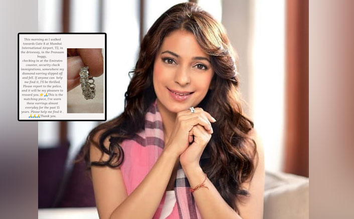 Juhi Chawla Loses Diamond Earring