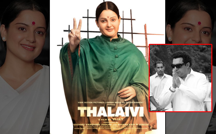 On the death anniversary of MGR, team Thalaivi pay their tribute by sharing new look of Arvind Swami