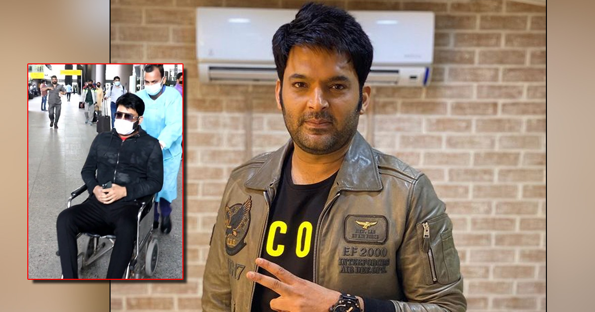 Kapil Sharma Spotted In A Wheel-Chair At The Airport, Behaves Rude With Paps Says, “Ullu Ke Patthe” - See Video