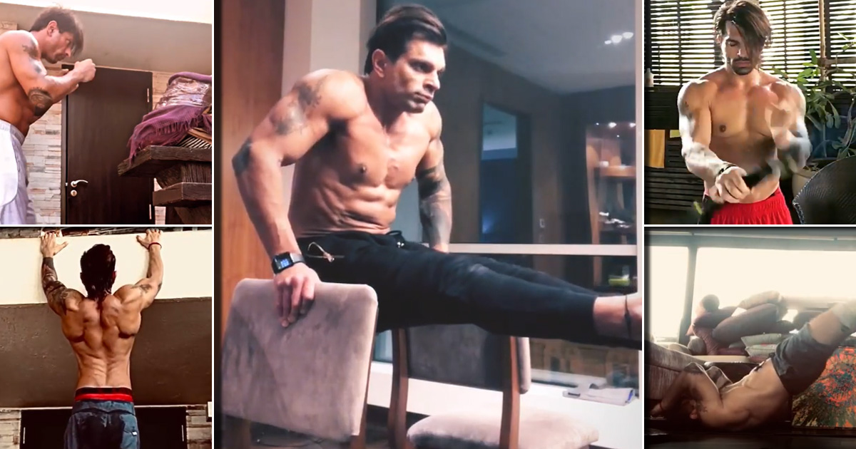 Karan Singh Grover Teaches Us How To Ditch Machines & Use 'Desi Jugaad' For Working Out