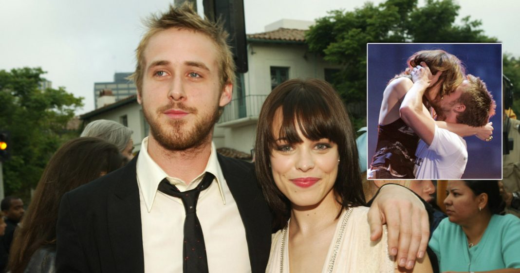 Ryan Gosling Rachel McAdams Recreating Their Sensual Smooch From The Notebook On Stage Is