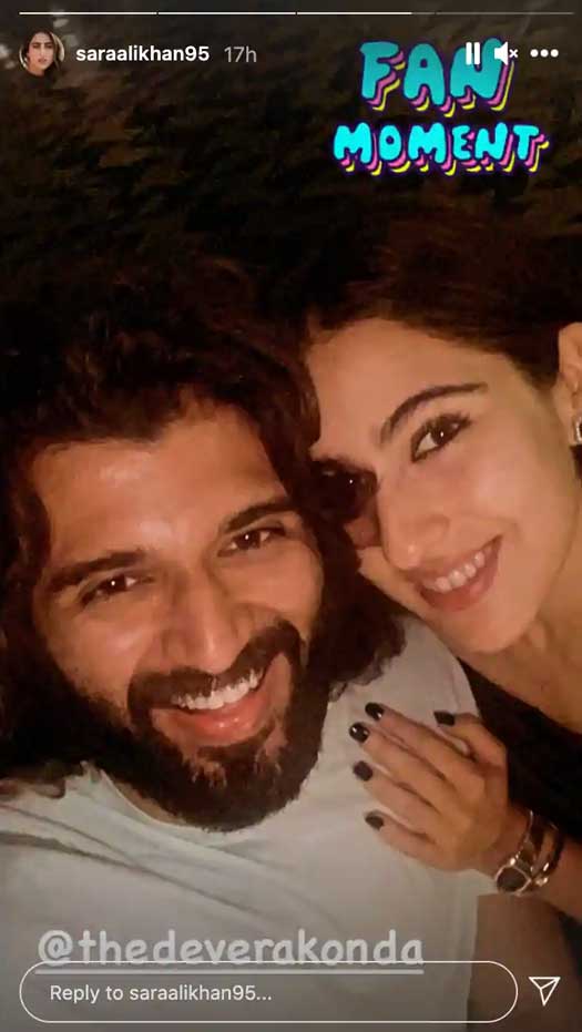 Sara Ali Khan has a 'fan moment' with Vijay Deverakonda