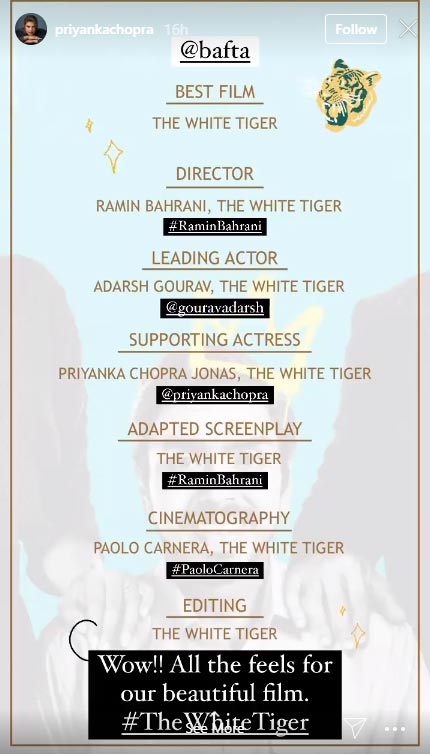 Bafta 2021 The White Tiger Grabs A Mention In 7 Major Categories Of