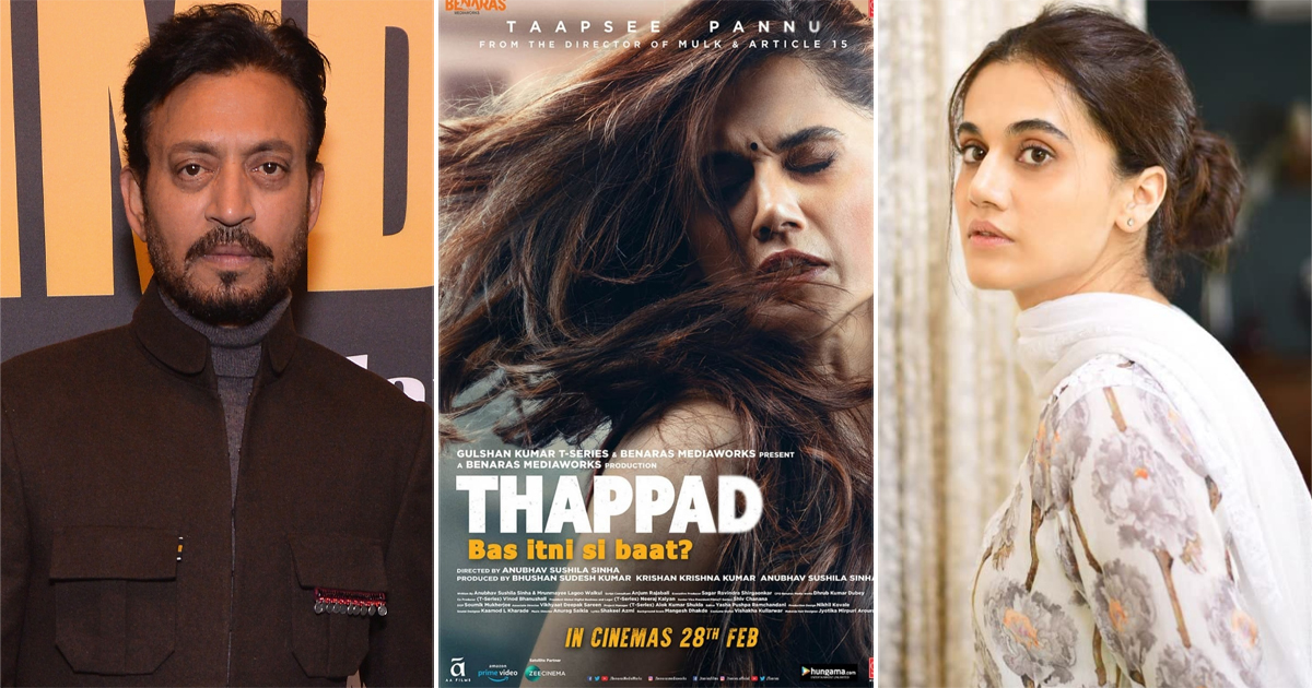 66th Filmfare Awards 2021 Irrfan Khan And Taapsee Pannu Win Best Actors Thappad Takes Home 7