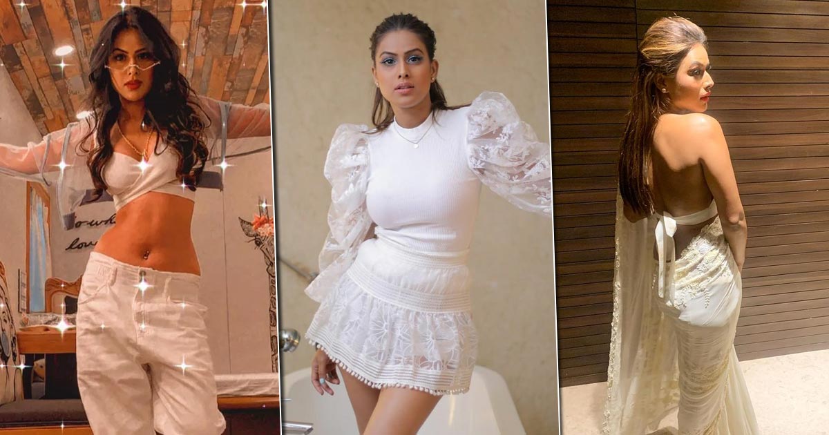 From Sexy Sarees To Dresses, Tops & More, Nia Sharma Proves White Can Be As Hot As Any Other Colour
