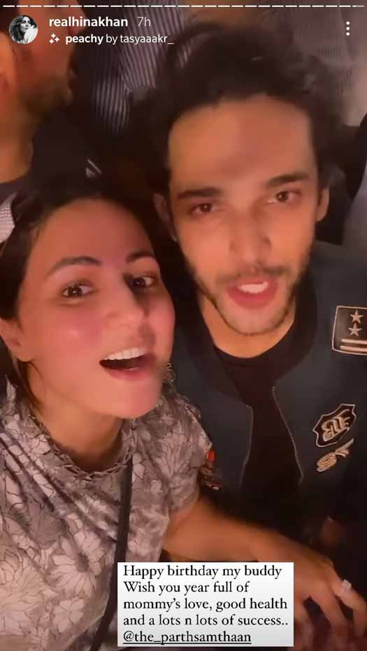 Parth Samthaan Parties With Hina Khan & Others On His 30th Birthday Bash