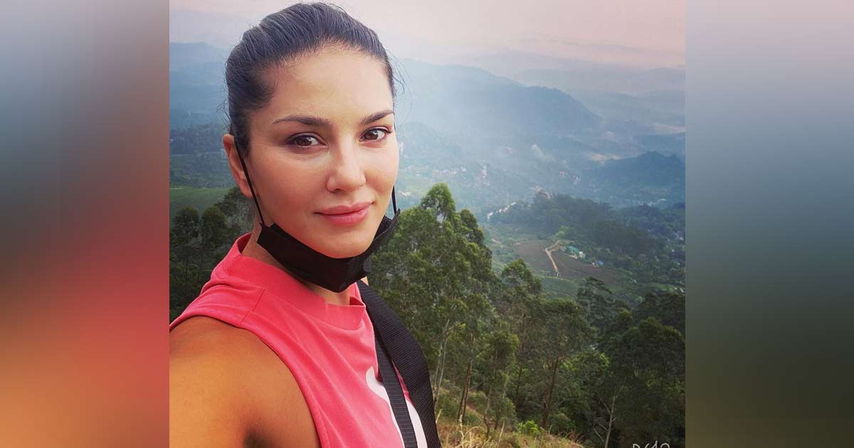 Sunny Leone goes for morning hike in Kerala