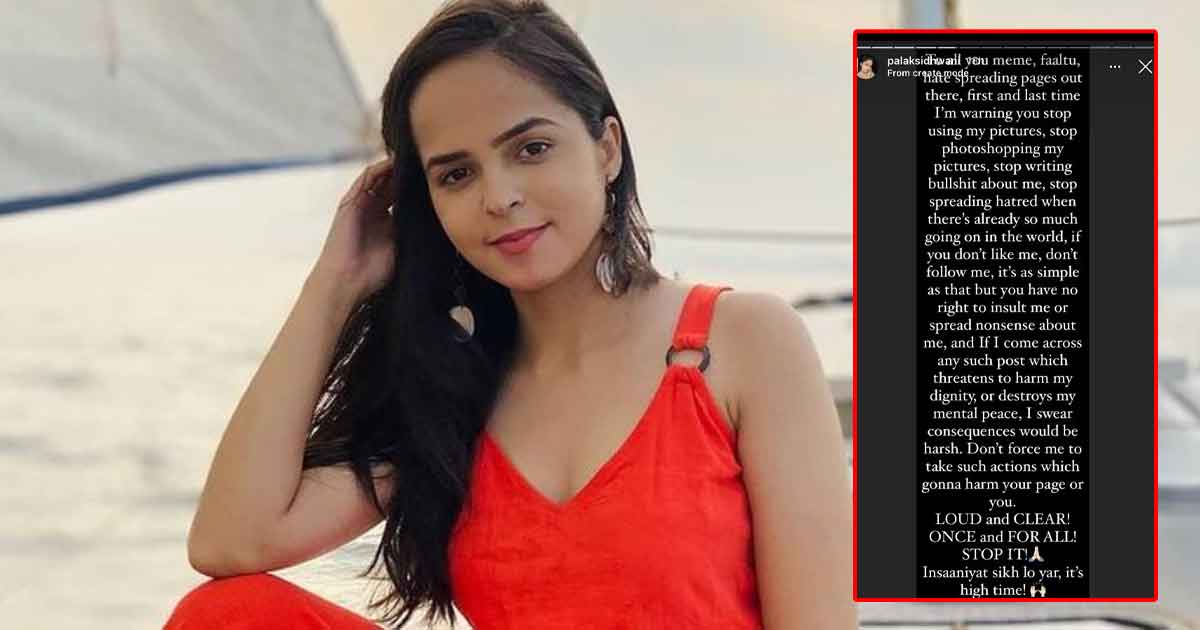Taarak Mehta Ka Ooltah Chashmah: When Palak Sidhwani Lashed Out At Trolls For Photoshopping Her Pictures: “Stop Writing Bullsh*t About Me” - Check Out