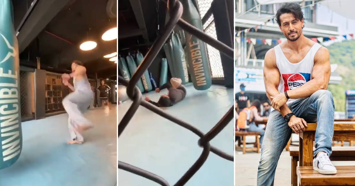 Tiger Shroff Excels In Double Flying Kick While His Trainer Fails Miserably - Watch