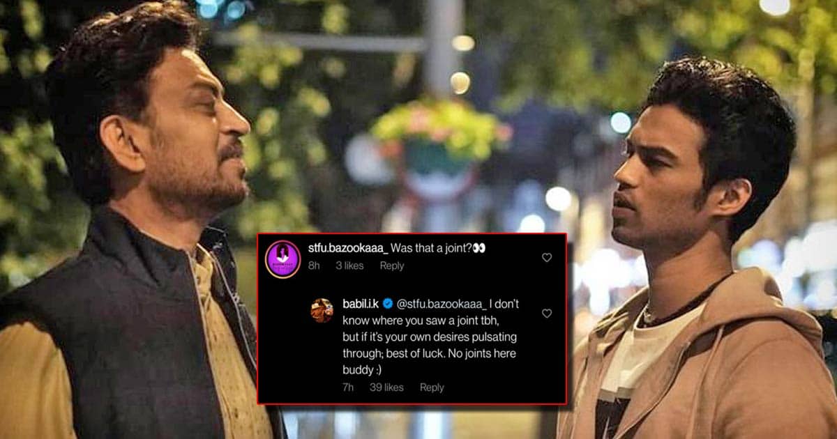 Irrfan Holding A Joint In One Of The Throwback Photos? Son Babil Khan Shuts Up A Fan Asking This Question - Check Out