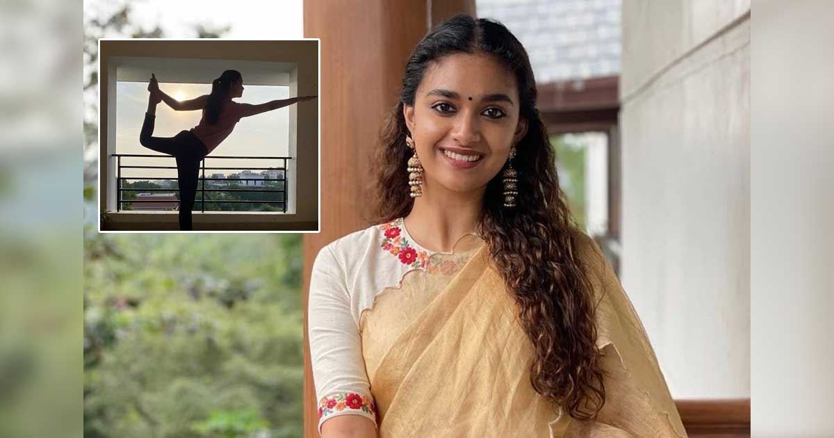 Keerthy Suresh roots for yoga therapy to keep tension away