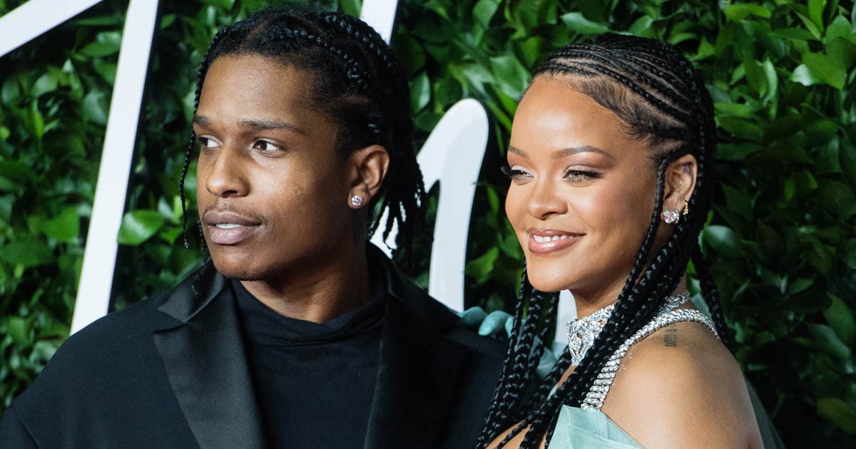 Rihanna Goes Braless In A Pink Figure Hugging Dress With Beau A$AP Rocky, Pics Goes Viral