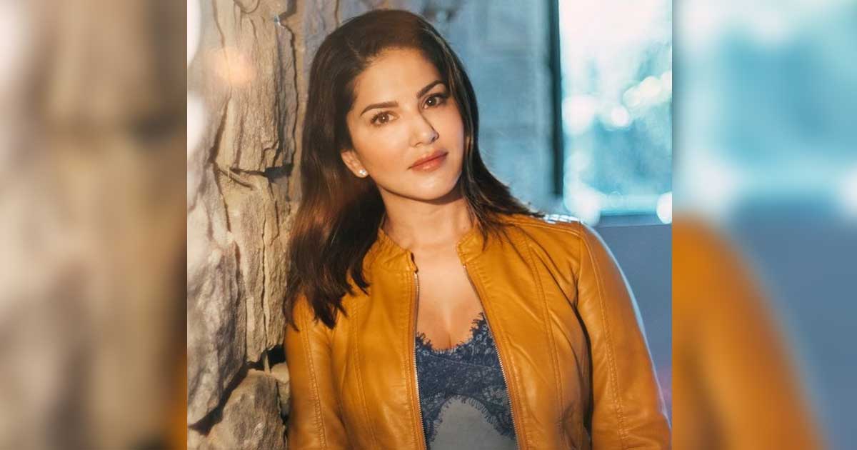 Sunny Leone caught 'relaxing on the job' on 'Anamika' set!