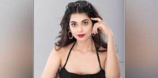 Actress Digangana Suryavanshi makes a style statement in a black slip dress, pictures inside