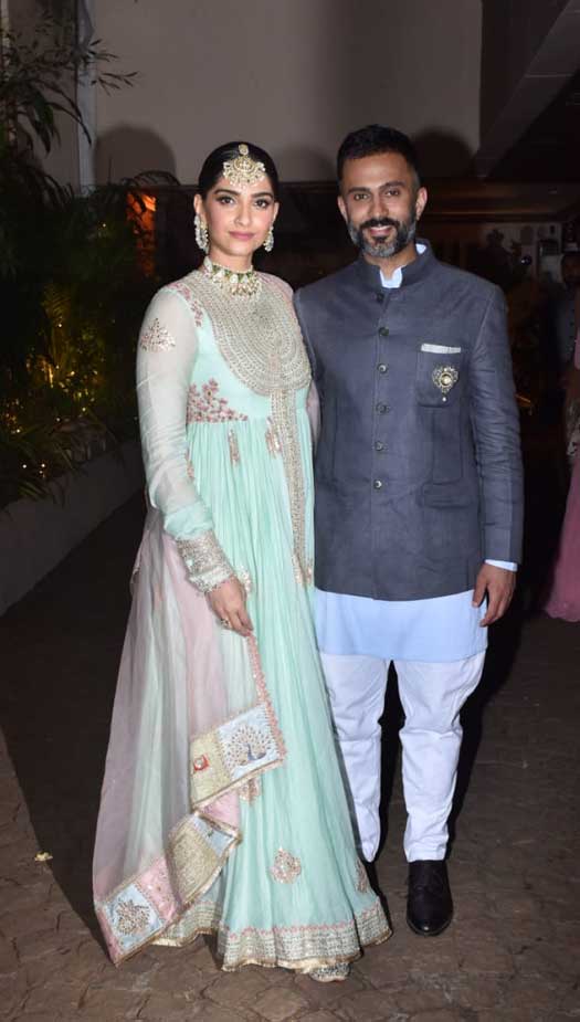 Sonam Kapoor & Anand Ahuja At Rhea Kapoor's Wedding Last Night