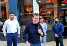 Tom Cruise tucks away 2 Chicken Tikka Masalas at Asha Bhosle's restaurant in Birmingham