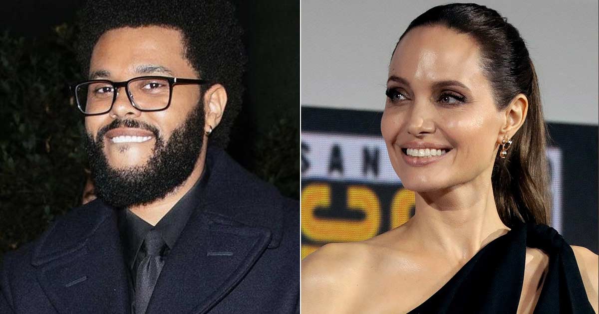 Angelina Jolie & The Weeknd Twin In Black As They Head Out For Dinner Together Sparking Dating Rumours Again