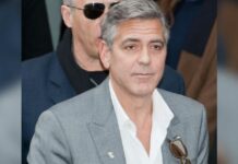 George Clooney 'forced to hide' in closet