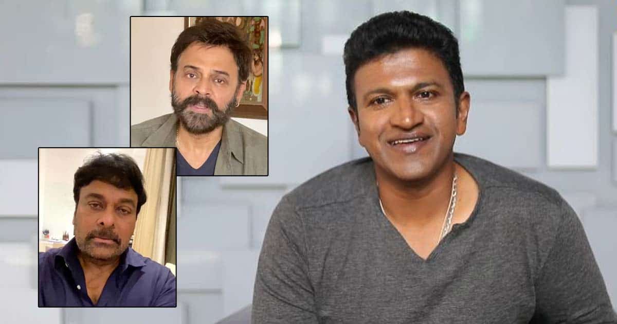 Chiranjeevi, Venkatesh pay homage, shed tears for Puneeth