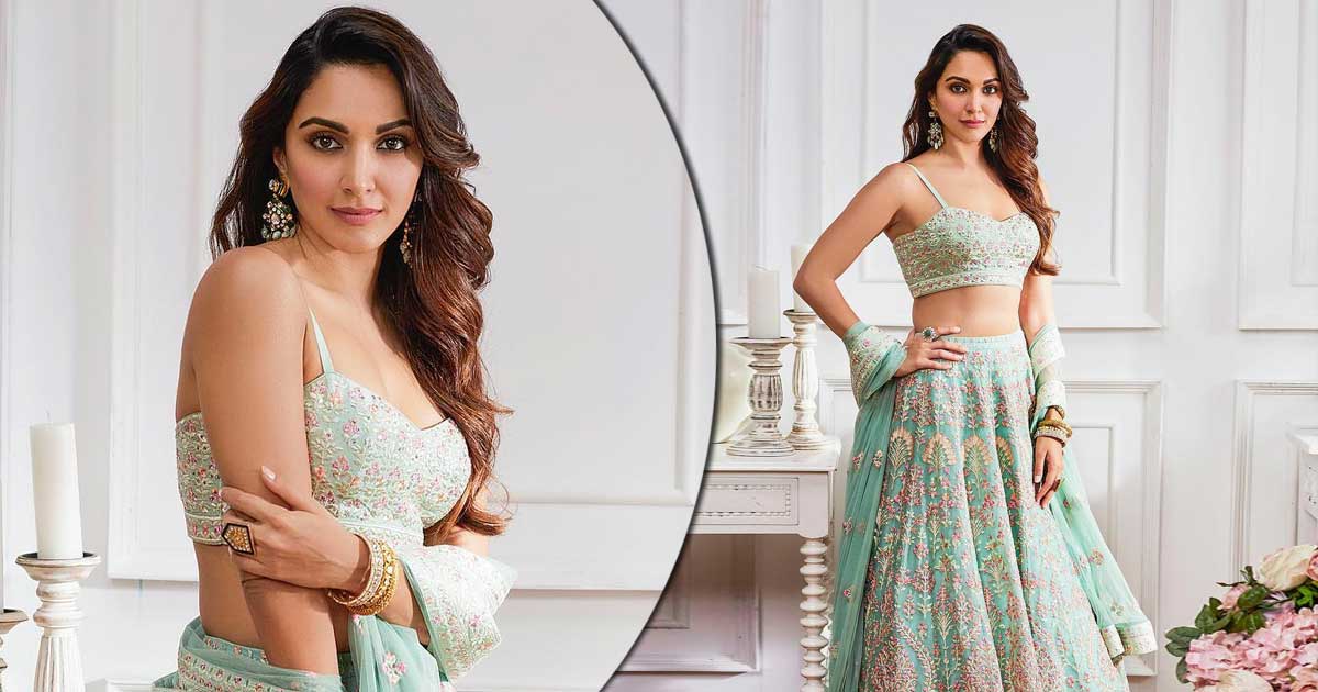 Kiara Advani’s Vibrant Aqua-Colour Lehenga Is A Perfect Fit For A Fearless Bride-To-Be Who Wants To Ditch The Usual Red - Pics Inside