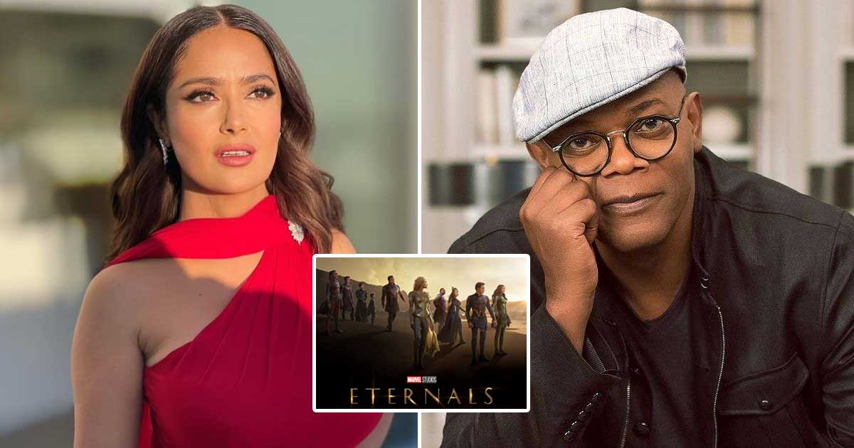 Salma Hayek Shares That Samuel L. Jackson Knew About Her Eternals Secret & Said "I Have Been Watching You"