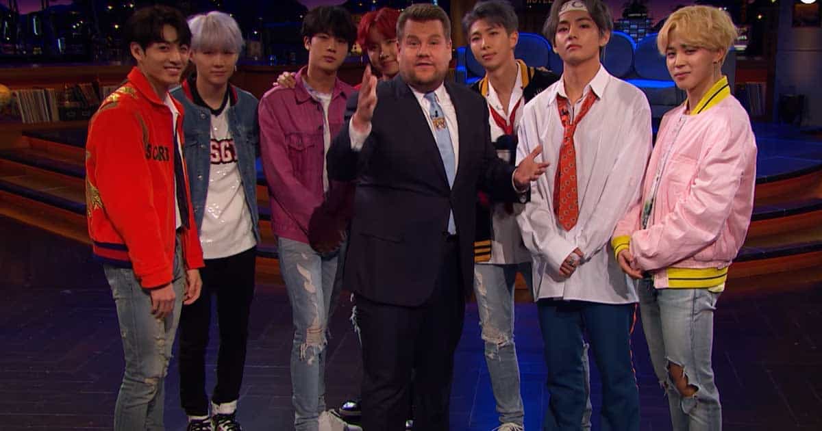 BTS To Come Back On The Late Late Night Show For The First Time Since Corden’s Questionable Remarks