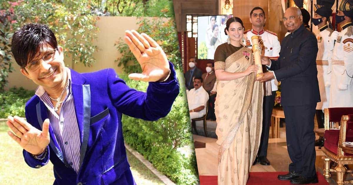 KRK Slams BJP Govt For Kangana Ranaut’s Padma Shri Award!