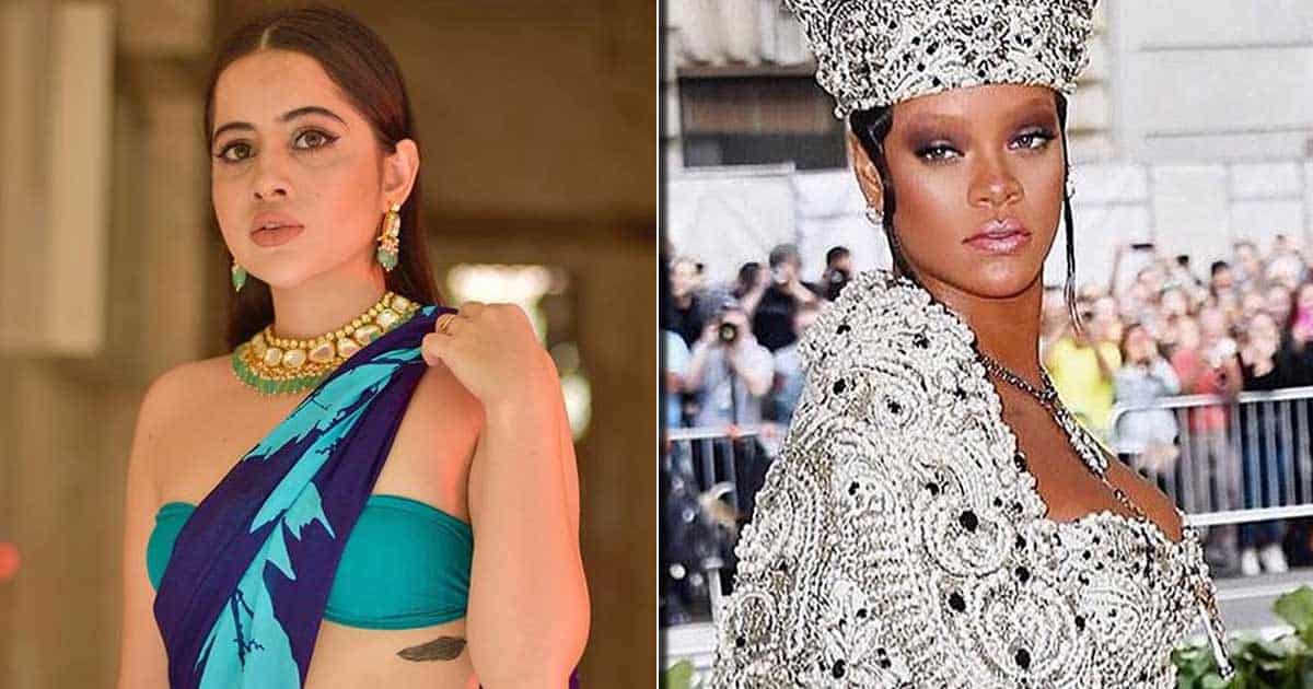 Netizens Troll Urfi Javed For Copying Rihanna’s Met Gala Look