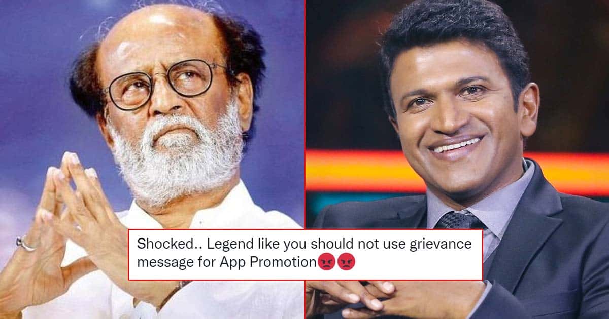 Rajinikanth Pays Tribute To Puneeth Rajkumar Through Daughter's App & Fans Are Not Happy About It