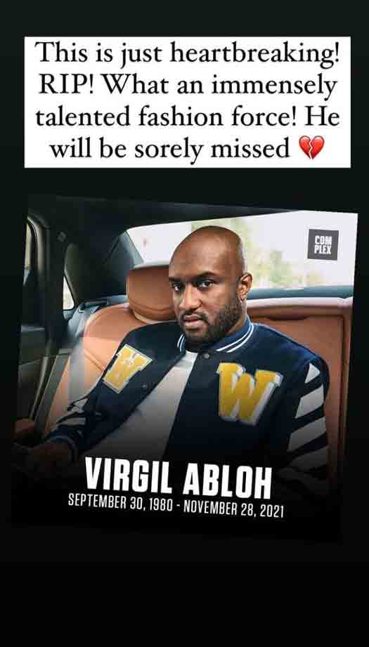 Virgil Abloh No More! Karan Johar Writes “He Will Be Sorely Missed,” Priyanka Chopra Says “Gone Too Soon”