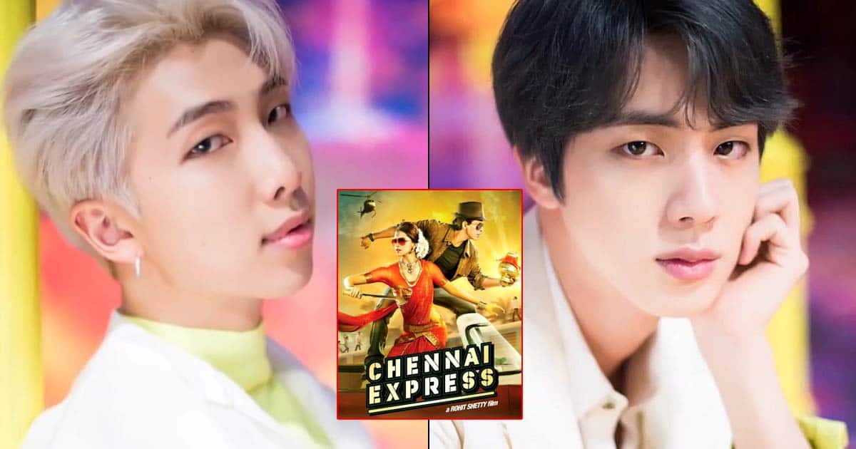 BTS Members RM, Jin Steal The Show As Deepika Padukone & Shah Rukh Khan From Chennai Express In A Funny Video